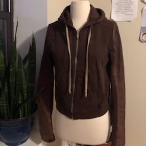 RICK OWENS ZIP UP HOODIE